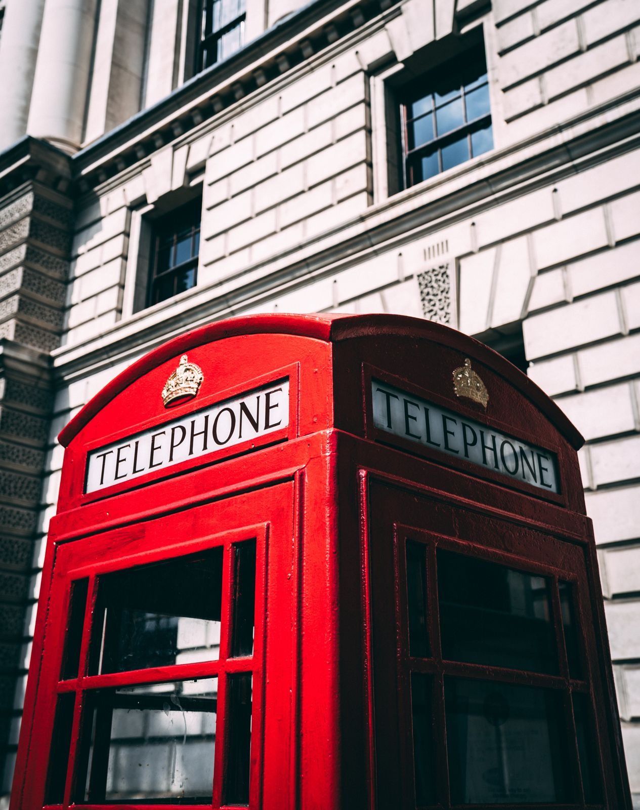 Une cabine téléphonique rouge à Londres
